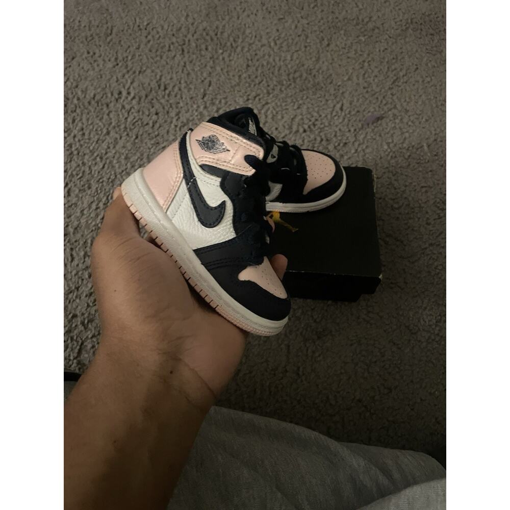 Size 5c-Nike Air Jordan 1 OG (TD) Atmosphere “Bubble Gum” CU0450-‌641 Girl's